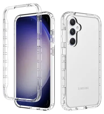 Image de Galaxy S23 FE Case, Hybrid Transparent Back Cover, Rugged TPU Bumper, Shockproof Case for Samsung Galaxy S23 FE