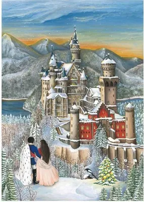 Produktbild von Adventskalender Neuschwanstein – Märchenschloss-Motiv aus Bayern