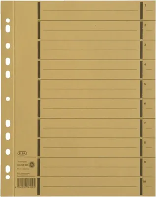 Obrázek produktu pro Elba 400004666 Trennblätter mit Perforation - A4 Überbreite, gelb, 100 Stück