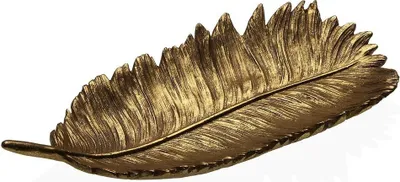 Immagine prodotto di Decorazione da tavolo Versa Gold piuma 12,8 x 4,2 x 27 cm