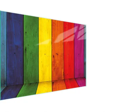 Image de Planche à découper Plaque de cuisson multi-verre 30x22 cm Bois multicolore