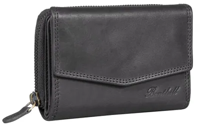 Produktbild von Benthill Portemonnaie Damen Leder - RFID Echtleder Geldbörse - Vintage Portmonee - Münzfach mit Reißverschluss
