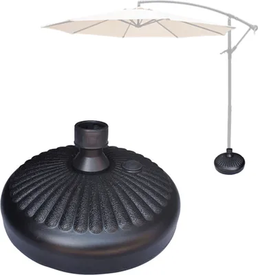 Zdjęcie produktu dla Stojak na parasol, z podstawą wypełnioną piaskiem lub wodą, przenośny stojak na parasol do tarasów, dziedzińców, ogrodów, basenów, stojak na parasol do użytku zewnętrznego, przeznaczony do parasoli o średnicy słupka 3,5-3,8 cm (1,4-1,5 cala)