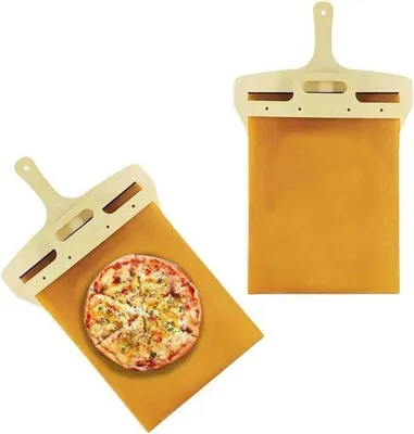 Image de Spatule à pizza en bois avec manche, antiadhésive, pour la cuisson
