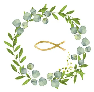 Produktbild von Servietten Communion - Fisch