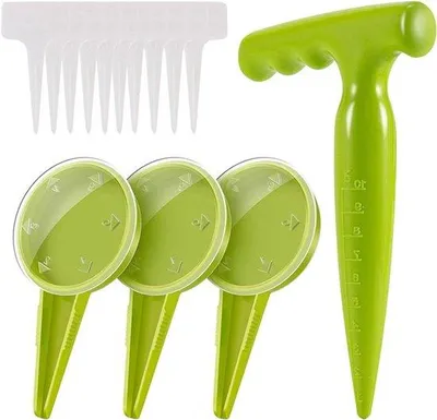 Produktbild von 14-teiliges Pflanzenspender-Set mit verstellbarer Handgriff, Pflanzenetiketten und Pflanzenspitze für den Garten - Die See