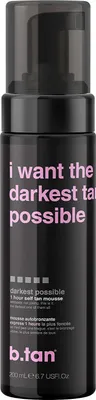 Zdjęcie produktu dla b.tan I Want The Darkest Tan Possible Pianka Samoopalająca 200ml