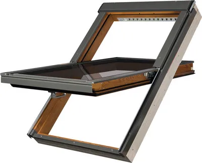Produktbild von Fakro Schwingfenster Eichendekor PTP-V GO P2 55x78 cm