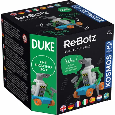 Immagine prodotto di KOSMOS ReBotz - Duke the Skating Bot, Roboter, Experimentierkasten, Kinder, Mehrsprachig, 617066