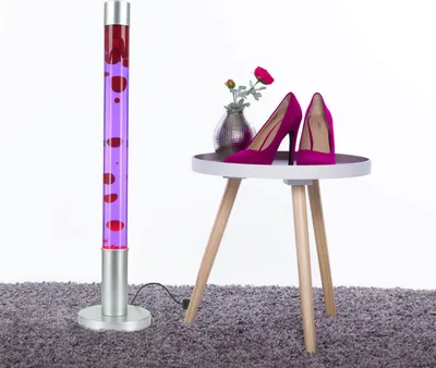 Produktbild von Lavalampe groß Lila Rot 76 cm hoch Retro Stimmungslicht Bodenleuchte Jugendzimmer Wohnzimmer