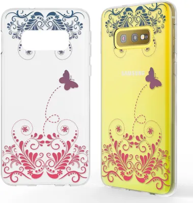 Immagine prodotto di NALIA cover per Samsung Galaxy S10e, motivo custodia del telefono cellulare custodia in silicone protezione cover farfalla