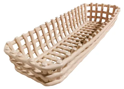 Immagine prodotto di Rituali Domestici - Cesto rettangolare 41 x 12 cm, colore beige