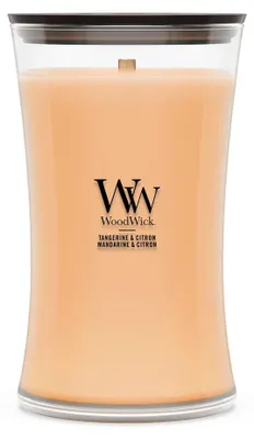 Image de Bougie WoodWick, parfum Pamplemousse et Citron