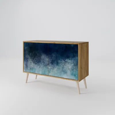Produktbild von Spacerebels Kommode mit 2 Türen - Sideboard Komodenschrank - Highboard - Kleiderschrank Möbel - Wohnzimmer Schlafzimmer - 57,5×111×42 (HxBxT)
