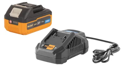 Produktbild von Procraft Starter Set 20 V 20/4A Schnell Ladegerät + 1x 20/4 Turbo Akku 4,0 Ah