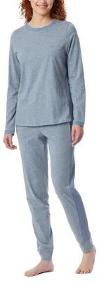 Zdjęcie produktu dla Schiesser Damskie piżamy Casual Nightwear – niebieskie – rozmiar 48
