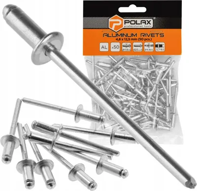 Zdjęcie produktu dla Nity zrywalne aluminiowe 4.8 х 12.5 mm (50 szt.)