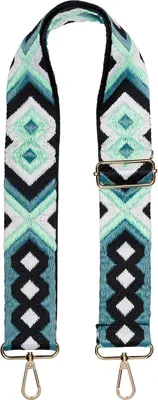 Produktbild von styleBREAKER Taschen Schulterriemen verstellbar mit buntem Ethno Muster, Wechsel Taschengurt, Karabiner, Handyband 02013024