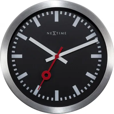 Produktbild von Nextime Tisch- Wanduhr Station Ø 19 cm schwarz