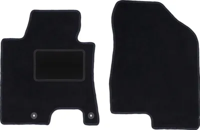 Zdjęcie produktu dla Wielganizator dywaniki welurowe LUX przednie do Hyundai i30 II hatchback, kombi, wagon (2011-2017) - czarne dywaniki samochodowe BASIC komplet (2 szt.)