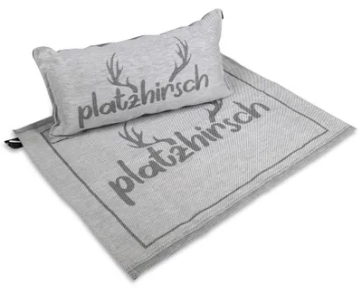 Produktbild von SET> JOKIPIIN Saunakissen + Sitzunterlage ''Platzhirsch''