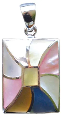 Produktbild von Anhänger "Perlmutt" 2,6cm Silber 925