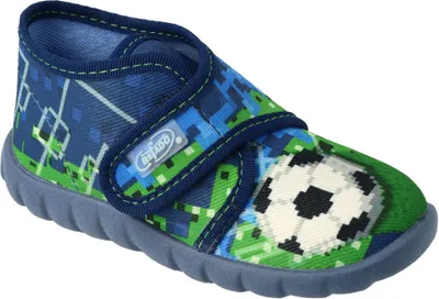 Produktbild von Jungen Hausschuhe Befado 465P050 Blau flexibel ultraleicht, Klettverschluss