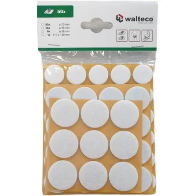 Immagine prodotto di Set di feltrini, bianco, 56 pezzi