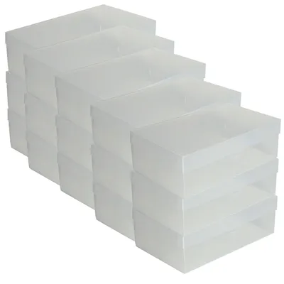 Image de Lot de 15 boîtes de rangement pliables pour chaussures