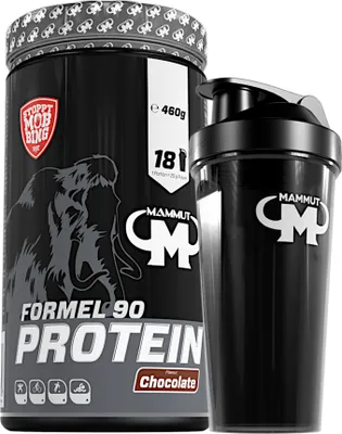 Produktbild von Mammut Nutrition - Formel 90 Protein 460 g Dose - 18 Portionen Eiweiß + GRATIS Protein Shaker, Geschmack: Chocolate