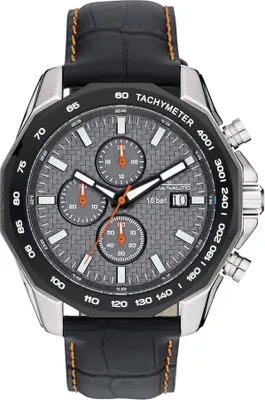 Produktbild von Adora Nautic AN2343 1-205739-001 Herren Uhr Chronograph Edelstahl Leder Quarz 10Bar