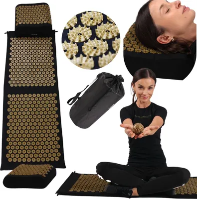 Zdjęcie produktu dla FIT4MED | Mata do akupresury Fit4med - Szara - 72 X 42 X 2 Cm - Uśmierzanie bólu - Relaksacja