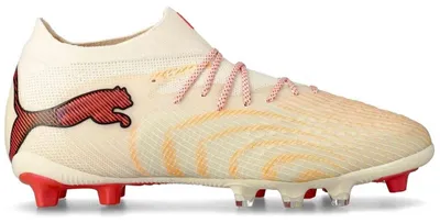 Imagen del producto de Botas de fútbol Puma Future 9.1 en color "Almendra Azucarada-Blanco Puma-Rojo Intenso- Puma", para hombre y mujer