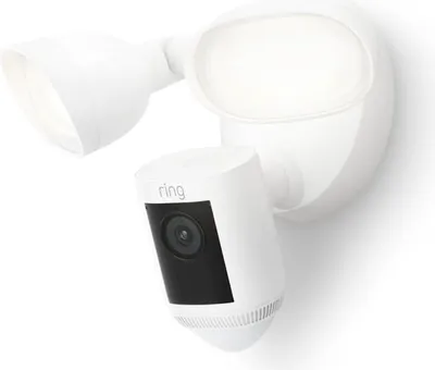Produktbild von Ring Floodlight Cam Wired Pro, IP-Sicherheitskamera, Draußen, Kabellos, Amazon Alexa, 2000 lm, 3000 K