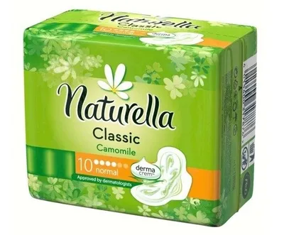 Zdjęcie produktu dla Naturella Classic Normal Podpaski Ze Skrzydekami 10 Sztuk Rumianek Chonne