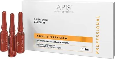 Zdjęcie produktu dla Apis - ADENO-C Flash Glow Rozświetlające ampułki do twarzy z witaminą C i adenozyną 10x 3ml