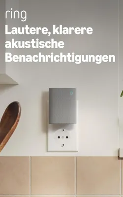Produktbild von Ring Chime, Grau, Weiß, Kabellos, Wi-Fi 6 (802.11ax), 2400 MHz, AC, 0 - 45 °C