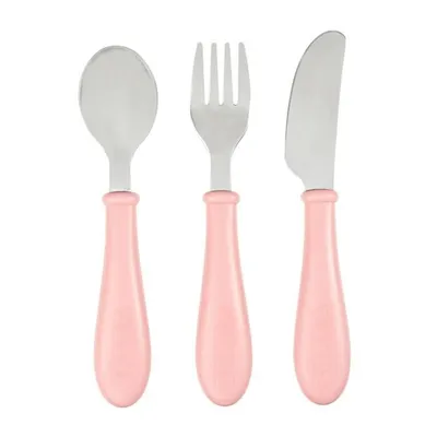 Obrázok produktu pre Detský príbor 3-dielna sada detských príborov Pink Beaba