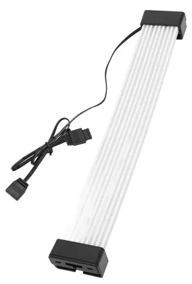 Zdjęcie produktu dla Kabel połączeniowy 8-pin – 2x8-pin, kabel synchronizacji ARGB 5 V, 260 mm, kabel neonowy do płyty głównej i karty graficznej z uchwytami do przewodów, czarna końcówka