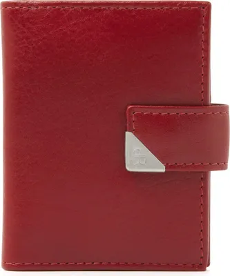 Produktbild von dR Amsterdam Kartenhalter für Männer & Frauen | Kartenhalter aus Leder | Kartenhalter mit Druckknopf | Toronto - 15692 Red