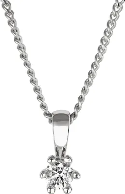 Produktbild von Orolino Halskette 585/- Gold 42/45cm Weiß Brillant weiß 500341339-1