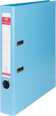 Image de Classeur Pergamie, pour format A4, entièrement en PP, dos 5 cm, bleu clair
