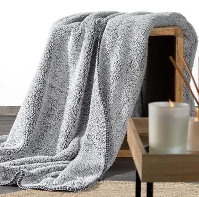 Produktbild von Eurofirany Decke weiß grau 160 cm x 70 cm Dekoration