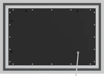Produktbild von CLP Badspiegel Jaffrey Anti-Beschlag Quer- und Hochformat LED dimmbar 3 Licht-Modi Größe 50x70 cm