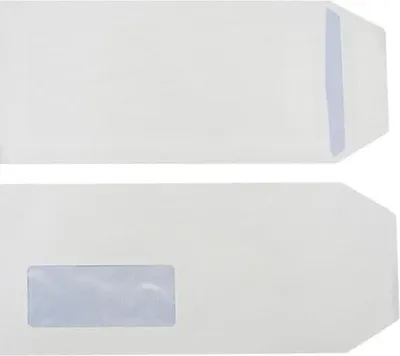 Produktbild von Versandtaschen DINlang 90g/qm selbstklebend Sonderfenster VE=1000 Stück weiß