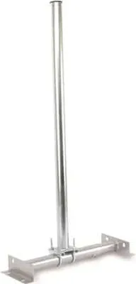 Produktbild von Dachsparrenhalter 1m Mast feuerverzinkt für Sat Anlagen bis 100cm. Sehr stabil für hohe Windlasten. Neigung und Sparrenabstand stufenlos einstellbar. Sparrenhalter und Sat Mast für Dachmontage.