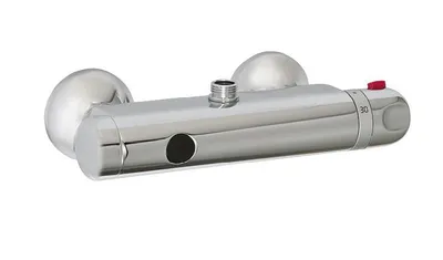 Obrázok produktu pre Sanela Automatické nástenné ovládanie sprchy s elektronikou ALS s horným vývodom a termostatickým ve
