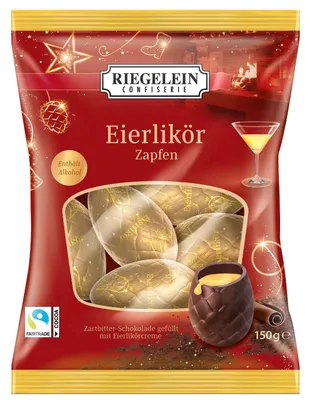Produktbild von Riegelein Eierlikör Zapfen 150g
