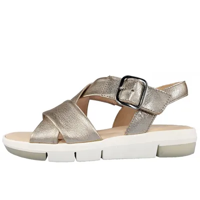 Produktbild von Gabor  Damenschuhe Sandalen Flach Sandale Weiß Freizeit, Schuhgröße:EUR 38 | UK 5
