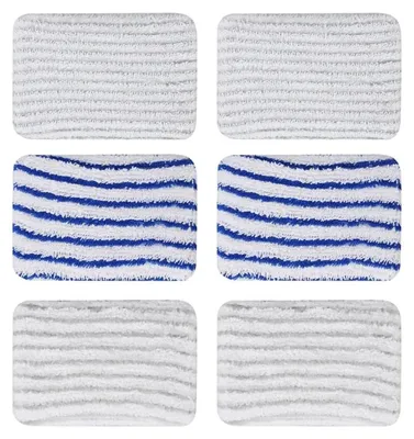 Produktbild von 6 Stück ZR850002 Reinigungstücher für Rowenta Clean & Steam ZR850002 ZR005801 ZR005804 Waschbare Mikrofasertücher für Rowenta RY7xxx RY8xxx